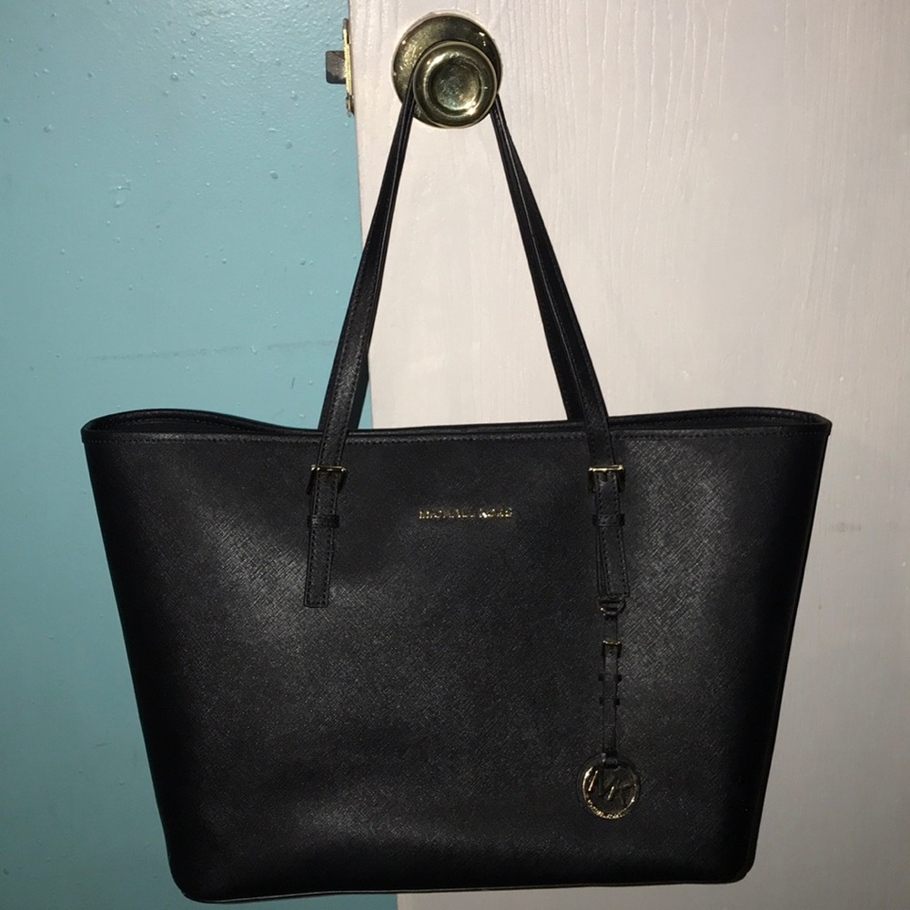 Jet Black Travel TOTE from Micheal Kors